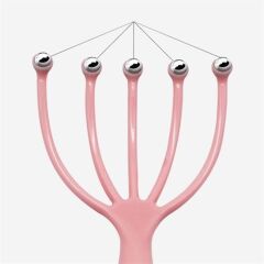 KanguruMarkt® Çok Fonksiyonlu 5 Uçlu Bilyeli Baş Boyun Bacak Kol Masaj Alet Rahatlatıcı Kafa Masaj Aparatı