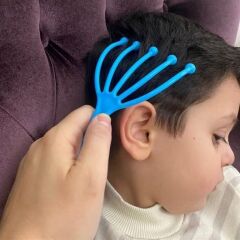 KanguruMarkt® Çok Fonksiyonlu 5 Uçlu Bilyeli Baş Boyun Bacak Kol Masaj Alet Rahatlatıcı Kafa Masaj Aparatı