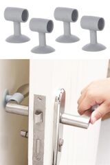 KanguruMarkt®  4 Adet Çok Amaçlı Vakumlu Kapı Stoperi,Kablo Organizeri,Telefon Sabitleyici