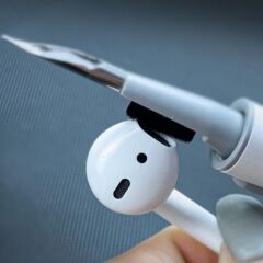 KanguruMarkt®  Çok Amaçlı Yumuşak Fırçalı Kablosuz Kulaklıklar İçin Kulaklık Temizleme Kiti