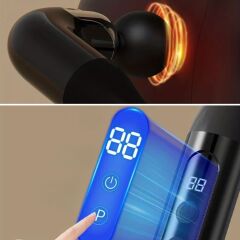 4 Farklı Başlıklı Uzun Saplı Derin Doku Masaj Tabancası