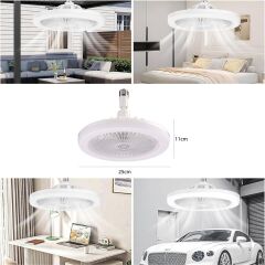 E27 Duylu 3 Farklı Işık 3 Fan Kumandalı Tavan Pervane Vantilatörü