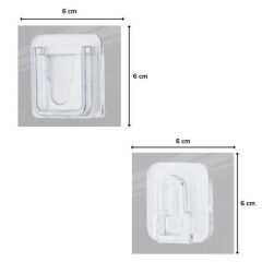 Eşya Sabitleme Askısı 10 Çift Şeffaf