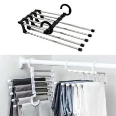 KanguruMarkt®  Hareketli Dolap İçi Pantolon Kravat Şal Askı Sistemi Düzenleyici Katmanlı Askılık Organizer