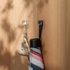 2 Adet Kristal Kendiliğinden Güçlü Yapışkanlı Kulp Askısı