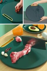 KanguruMarkt® Mutfak Sebze,Meyve,Et,Balık,Ekmek Doğrama Kesme Tahtası Standlı Kesim Panosu