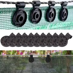 10 Adet Güneşlik Filesi Sabitleme Klipsleri, Gölgelik Bezi ve Brandalar İçin Dayanıklı Plastik Kelepçe Kancaları