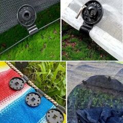 KanguruMarkt® 10 Adet Güneşlik Filesi Sabitleme Klipsleri, Gölgelik Bezi ve Brandalar İçin Dayanıklı Plastik Kelepçe Kancaları