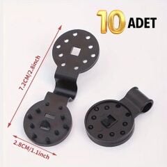 KanguruMarkt® 10 Adet Güneşlik Filesi Sabitleme Klipsleri, Gölgelik Bezi ve Brandalar İçin Dayanıklı Plastik Kelepçe Kancaları