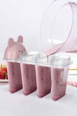 4'lü Kolay Şekillendirici Dondurma Kalıbı