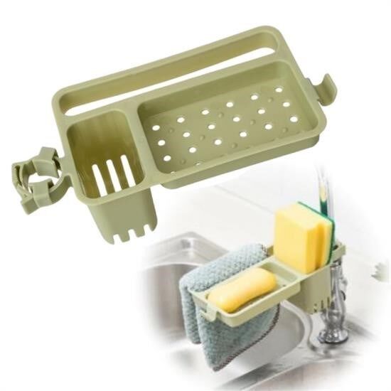 Musluğa Takılan Sabun Hazneli Lavabo Düzenleyici Organizer