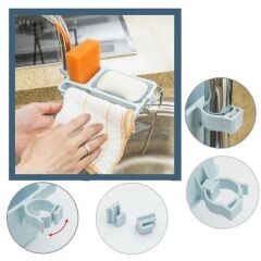 Musluğa Takılan Sabun Hazneli Lavabo Düzenleyici Organizer