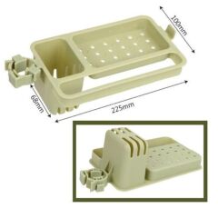 Musluğa Takılan Sabun Hazneli Lavabo Düzenleyici Organizer