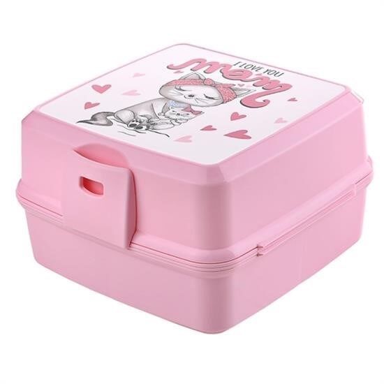 Kendiliğinden Kaşık Çatallı Beslenme Kutusu 4 Bölmeli