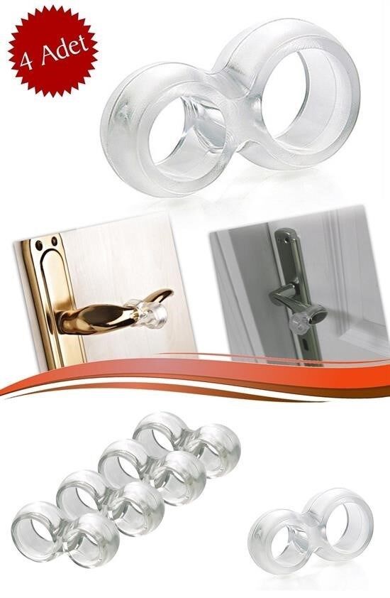 Silikon Kapı & Pencere Vurma Önleyici Stoper 4 Adet