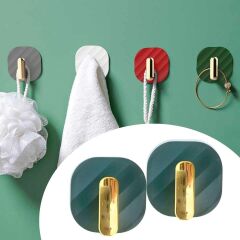 2li Yapışkanlı Retro Askılık Yeşil