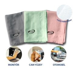 İz Bırakmayan Mikrofiber Temizlik Bezi 3'lü