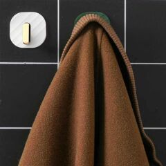 2li Yapışkanlı Retro Askılık Beyaz