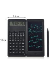 KanguruMarkt® Silinebilir LCD Yazı Tabletli,Kalemli Katlanabilir Bilimsel Hesap Makinesi