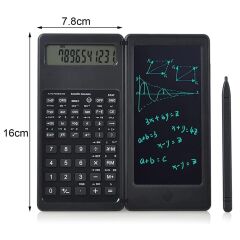 Silinebilir LCD Yazı Tabletli Kalemli Katlanabilir Hesap Makinesi