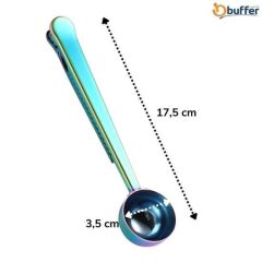 Mandallı Kahve Ölçü Kaşığı Paslanmaz Çelik Kaşık