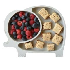 Sevimli Fil Model Desenli Yemek Bebek Mama Kabı Bölmeli