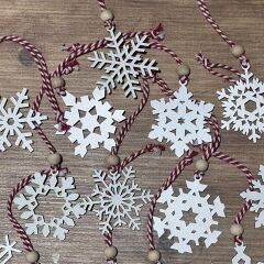 Ahşap Yılbaşı Ağaç Süsü