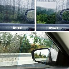 4 Parça Yan Aynalar ve Yan Camlar İçin Cam Buğu Önleyici Film Seti