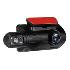 KanguruMarkt® Araç İçi & Dışı Çift Lensli WiFi Kamera – 1080P HD,Gece Görüşlü, G-Sensörlü DVR Dashcam