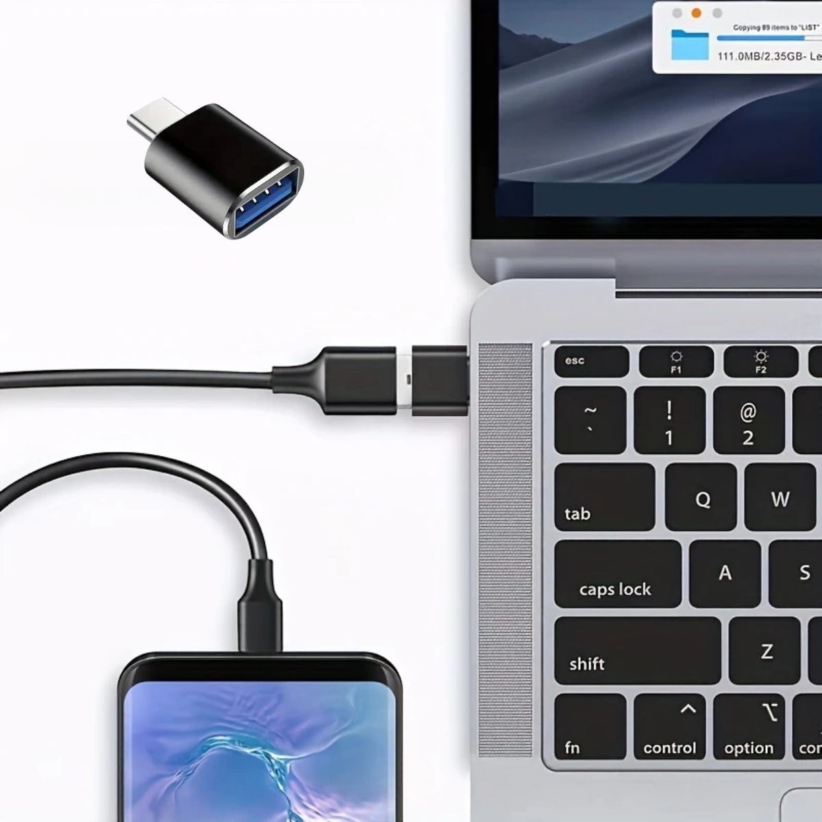 1 Adet Usb to C Adaptor Dişi Çevirici Dönüştürücü Adaptör