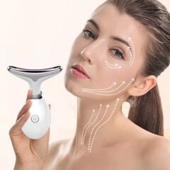 KanguruMarkt® 7 Farklı Işık Modlu Titreşimli Boyun Ve Yüz Ems Güzellik Cihazı