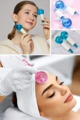 KanguruMarkt® Buz Küre Yüz ve Göz Soğuk Masaj ve Terapi Topu Leke Önleyici Cilt Bakımı Göz Altı Terapi Topları