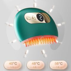 1 Adet Akıllı Elektrik Akımlı EMS Titreşimli Masaj Tarağı Kademeli Yüz Masaj Aleti Aparatı