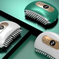 KanguruMarkt® 1 Adet Akıllı Elektrik Akımlı EMS Titreşimli Masaj Tarağı Kademeli Yüz Masaj Aleti Aparatı