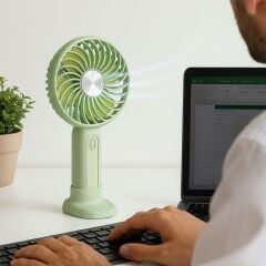 Masa Üstü Standlı USB ile Şarj Olabilen 3 Ayarlı Fan