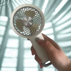 KanguruMarkt®  USB ile Şarj Olabilen 3 Ayarlı Fan Modlu Çanta Tipi El Fanı