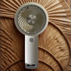 KanguruMarkt®  USB ile Şarj Olabilen 3 Ayarlı Fan Modlu Çanta Tipi El Fanı