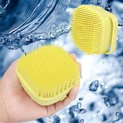 Yumuşak Silikon Esnek Jel Hazneli Masaj Fonksiyonlu Duş Lifi