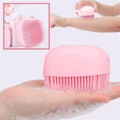 Yumuşak Silikon Esnek Jel Hazneli Masaj Fonksiyonlu Duş Lifi