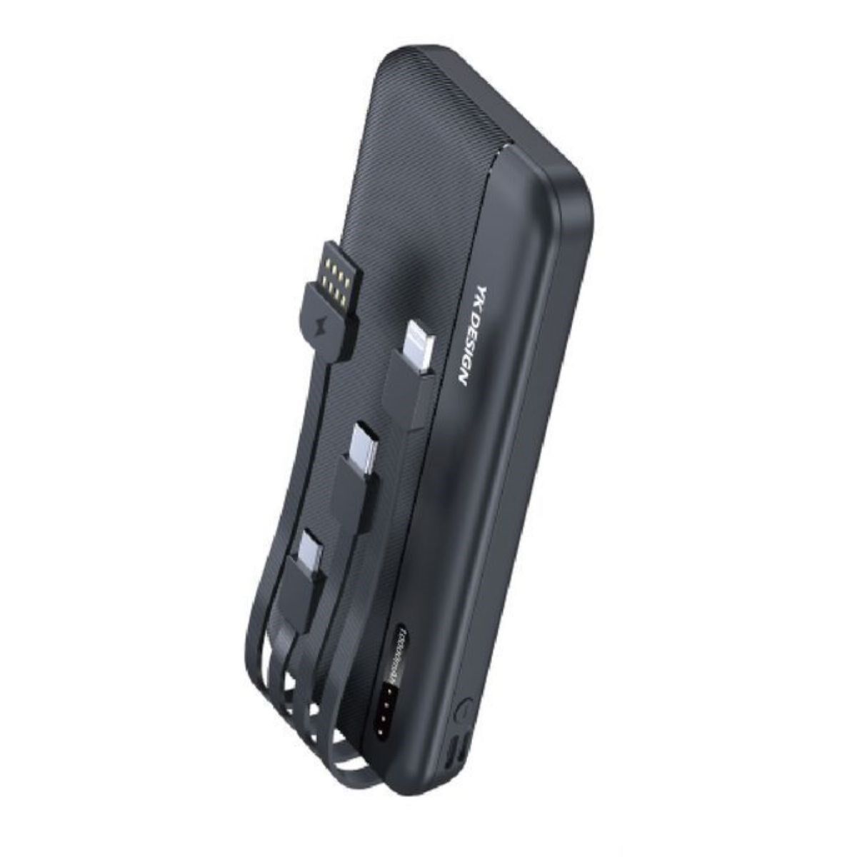 KanguruMarkt® 10000 mAh Micro Type-C USB Lightning 4 Kablolu Hızlı Kablosuz Şarj Powerbank