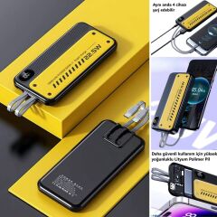 10000 mAh Hızlı Şarj Özellikli Aynı Anda 4 Cihazı Şarj Edebilen Powerbank