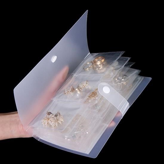 KanguruMarkt® Albüm Şeklinde Aksesuar, Takı Saklama Poşetleri Kolye, Küpe, Bileklik Organizeri