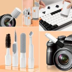 KanguruMarkt® 20 Parça Çok Fonksiyonlu Bilgisayar Temizleme Seti Klavye Cep Telefonu Kulaklık Temizleme Kalemi Toz Alma Multi Temizlik Kiti 20in1