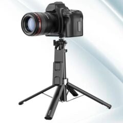 KanguruMarkt® Fotoğraf Makinası ve Telefon Takılabilen 2si 1 Arada 2.2m Uzayan Selfie Çubuğu Kumandalı Tripod