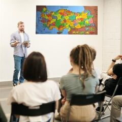 Renkli Türkiye Haritası Manyetik Duvar Stickerı