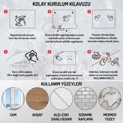 Statik İz Bırakmaz Kağıt Renkli Çarpım Tablosu