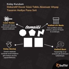 Supermen Dekoratif Duvar Süsü Hediye Pano Sticker Seti