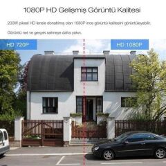 KanguruMarkt® 20 MP HD Lens İç Dış Mekan Suya Danıklı IP Wifi Network Güvenlik Kamerası Wifi Kamera