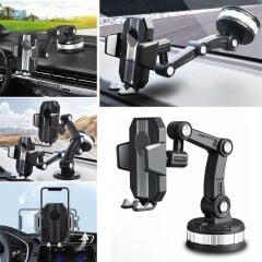 Araç İçi Vantuzlu Telefon Tutucu