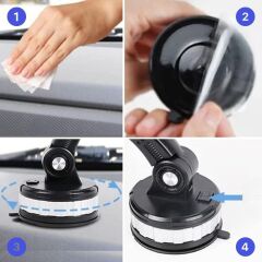 Araç İçi Vantuzlu Telefon Tutucu